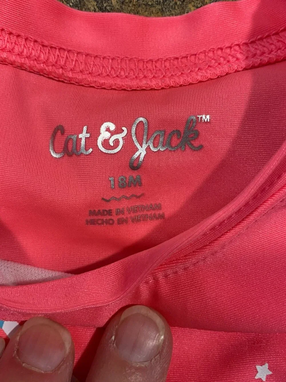 18 MO CAT & JACK BABY PINK UNICORN SUN SHIRT / RASH GUARD 🦄